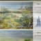 Vintage Cottage Core Africa Savanna Landscape Weather Seasons Rollable Wall Chart, Image 3