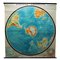Póster vintage con mapa enrollable del hemisferio sur de la Tierra, Imagen 1