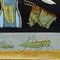 Vintage Biologie Tiere Busch Cricket Schulwandkarte von Jung Koch Quentell 6
