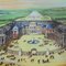 Vintage Bau von Versailles Palace Life of Sun King Doppelseitige Lehrtafel 5