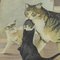 Vintage Retro Landhausstil Katze Kätzchen Maus Haustiere Poster Wandkarte 2