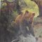 Stampa vintage raffigurante una famiglia di orsi bruni, Immagine 2