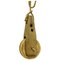 Rustic Black Forest Wooden Pulley with Rope, Image 1