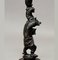 Victorian Cast Iron Candlestick with Bears 4