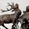 Large Carved Wood Fighting Stags by Rudolph Heissl, Image 3