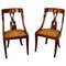 Biedermeier Handcrafted Chairs with Swan and Dolphin Backrest, Set of 2, Image 1