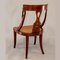 Biedermeier Handcrafted Chairs with Swan and Dolphin Backrest, Set of 2, Image 4