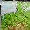 Vintage Germany BRD / DDR History Wall Chart Pull-Down Map 2