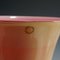 Large Venini Pink and Lattimo Glass and Gold Foil Aurato Vase, Image 7