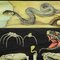 Póster vintage con imagen de serpiente de hierba de Reptiles de Jung Koch Quentell, Imagen 2