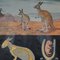 Vintage australische Känguru Landschaft Wandkarte von Jung Koch Quentell 2