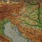 Vintage Italian Peninsula Italy Mediterranean Sea Region Pull Down Map 3