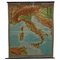 Carte Déroulante de la Région de la Mer Méditerranée Vintage de la Péninsule, Italie 1