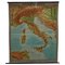 Vintage Italian Peninsula Italy Mediterranean Sea Region Pull Down Map 1