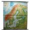 Vintage Scandinavia Norway Sweden Finland Rollable Map Wall Chart Print 1