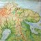 Vintage Scandinavia Norway Sweden Finland Rollable Map Wall Chart Print, Image 3