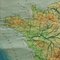Vintage Frankreich Benelux Länder, Süd England Rollbare Landkarte 4