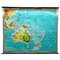 Vintage Australia Oceania New Zealand Wall Chart Poster Print Pull Down Map 1