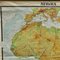 Old Africa Continent Druckplakat Schulkarte Pull-Down Wandkarte 2