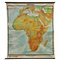 Old Africa Continent Druckplakat Schulkarte Pull-Down Wandkarte 1