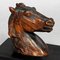 Antique Wooden Carved Horse Paper Weight, 1920s, Image 2