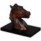 Antique Wooden Carved Horse Paper Weight, 1920s, Image 1