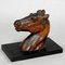 Antique Wooden Carved Horse Paper Weight, 1920s, Image 3