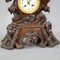 Horloge de Cheminée Antique en Bois avec Aigle, Suisse, 1900s 3