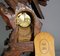 Horloge de Cheminée Antique en Bois avec Aigle, Suisse, 1900s 11