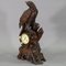 Antique Swiss Wooden Mantel Clock with Eagle, 1900s 8