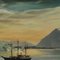 Tableau Mural Déroulant Paysage Vintage de Voilier et Côte du Groenland 4