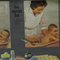 Vintage Daily Infant Baby Care Daily Bath Routine Pull Down Wall Chart, Image 3