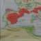 Vintage European History Migration of Nations Pull Down Wall Chart 4