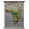 Vintage Afrika Druck Wirtschaft Schulkarte Rollbare Lehrtafel 1