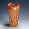 Murano Ribbed Coral Gold Vase by Archimede Seguso, 1960s, Image 3