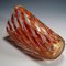Murano Ribbed Coral Gold Vase by Archimede Seguso, 1960s, Image 7