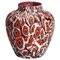 Early 20th Century Red Millefiori Murrine Murano Vase by Vetreria Fratelli Toso, Image 1