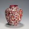 Early 20th Century Red Millefiori Murrine Murano Vase by Vetreria Fratelli Toso 3