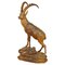 Swiss Black Forest Wood Carving Ibex Sculpture, 1900s 1