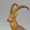 Swiss Black Forest Wood Carving Ibex Sculpture, 1900s 5