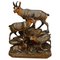 Carved Wood Chamois Family by Ernst Heissl, Ebensee, Austria, 1900s 1