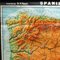 Vintage Spain Portugal Iberian Peninsula Rollable School Wall Chart Map 2