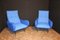 Mid-Century Italian Blue Chairs, 1950s, Set of 2, Image 6