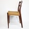 Vintage Teak Papercord Dining Chair by Soren Ladefoged for S L Mobler, 1960s 3