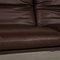 Braunes Leder Francis 3-Sitzer Sofa von Koinor 4