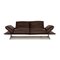 Brown Leather Francis Three Seater Couch from Koinor 3