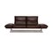 Brown Leather Francis Three Seater Couch from Koinor 1