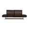 Braunes Leder Francis 3-Sitzer Sofa von Koinor 10