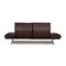 Brown Leather Francis Three Seater Couch from Koinor, Image 10
