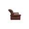 Burgundy Leather Elena Two Seater Couch from Koinor, Set of 2 12